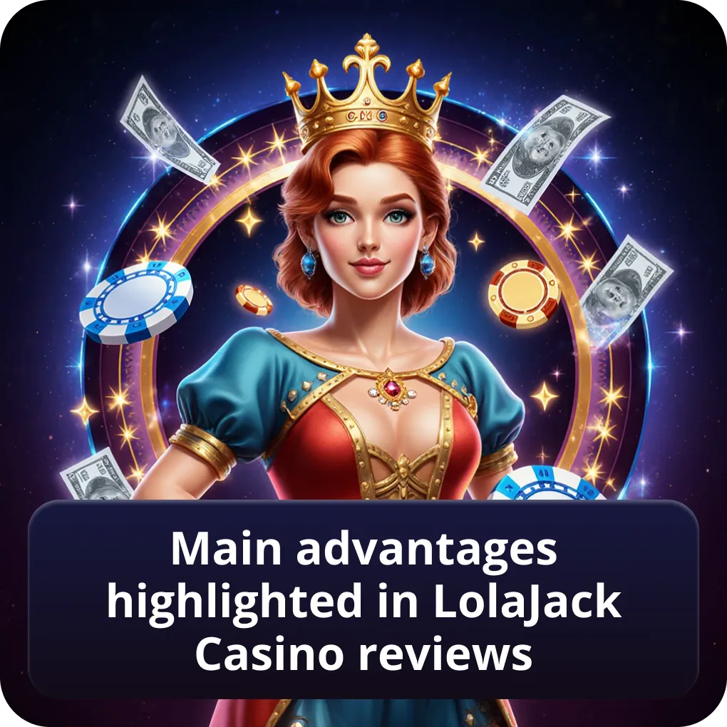 Main advantages highlighted in LolaJack Casino reviews