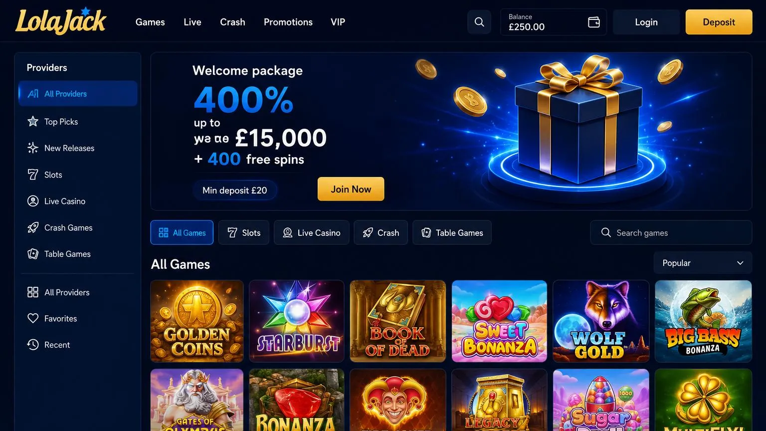 Why choose an online casino in the UK with LolaJack